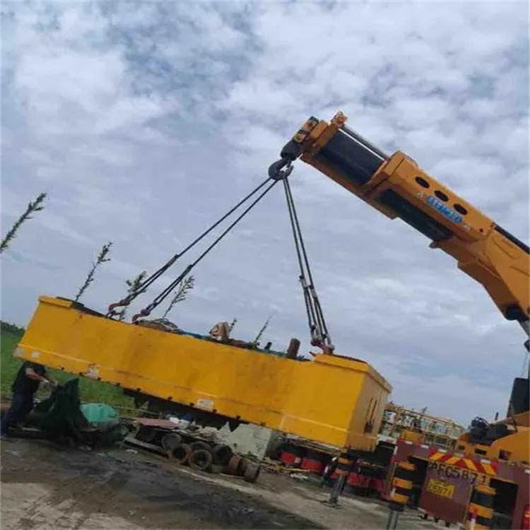 沙湖镇吊运集装箱的吊车